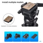 Yunteng VCT-3000 trípode profesional de aluminio para cámara con cabezal panorámico - Imagen 3