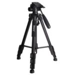 JMARY KP2234 Trípode de fotografía telescópico de aleación de aluminio SLR para teléfono con transmisión en vivo, KP2234