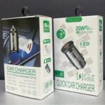 Cargador de coche P10 Mini QC4.0 USB / PD20W con cable de datos de carga rápida tipo C a tipo C, P10 with Cable (White) - Imagen 7