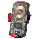 Soporte de teléfono de sujeción automática para coche A6 Cargador inalámbrico magnético de 15 W, A6 (Red)
