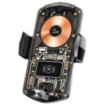 Soporte de teléfono de sujeción automática para coche A6 Cargador inalámbrico magnético de 15 W, A6 (Black)