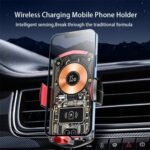 Soporte de teléfono de sujeción automática para coche A6 Cargador inalámbrico magnético de 15 W, A6 (Red) - Imagen 3