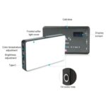 VLOGLITE W140RGB para Vlogging fotografía luz LED para vídeo luz de relleno de cámara RGB a todo color - Imagen 5