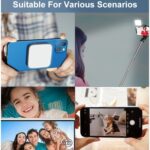 VLOGLITE W42 Portátil Magnético Mini LED Luz de relleno Luz recargable para selfies Luz de teléfono portátil - Imagen 4