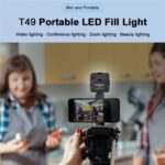 VLOGLITE T49 Luz LED portátil para vídeo 5600K Fotografía Foto Panel de iluminación Mini lámpara de relleno - Imagen 3