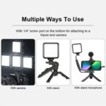 VLOGLITE T49 Luz LED portátil para vídeo 5600K Fotografía Foto Panel de iluminación Mini lámpara de relleno - Imagen 5