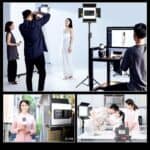 VLOGLITE W660S para grabación de películas de vídeo 3200-6500K iluminación luz LED para vídeo con trípode, EU Plug - Imagen 6