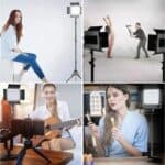 VLOGLITE W660S para grabación de películas de vídeo 3200-6500K iluminación luz LED para vídeo con trípode, EU Plug - Imagen 7