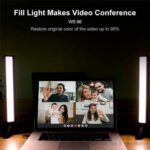 VLOGLITE WS66 LED Webcam Streaming Lights Video Conferencia Iluminación Luz para computadora portátil con trípode - Imagen 2