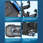 R009 Soporte Universal para Clip de teléfono retráctil para vehículo, espejo retrovisor para coche, soporte para teléfono móvil, R009 (Black) - Imagen 6