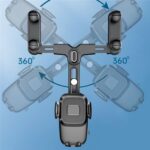 R009 Soporte Universal para Clip de teléfono retráctil para vehículo, espejo retrovisor para coche, soporte para teléfono móvil, R009 (Black) - Imagen 8