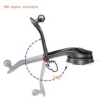 Soporte para móvil de coche ES33, fibra de carbono, soporte con ventosa de rotación de 360 grados, ES33 (Black) - Imagen 4