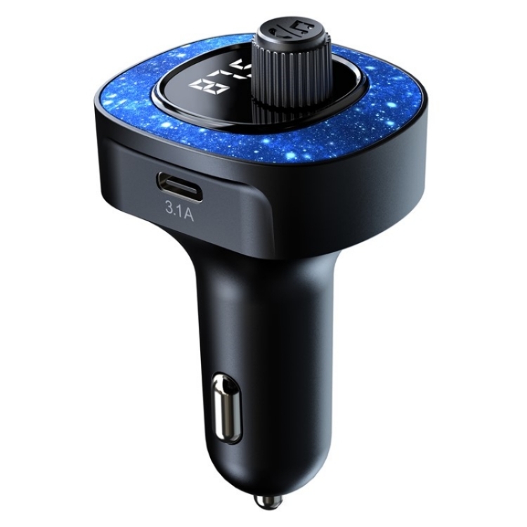 SYA0024116.jpg C41 Star Light Cargador de coche Adaptador ABS Transmisor FM Bluetooth Llamada manos libres Reproductor de música MP3 - Imagen 1