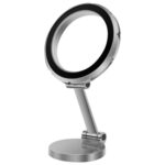G118 Soporte para teléfono magnético plegable giratorio de 1080 grados, ventosa para salpicadero, soporte para coche, G118 (Silver)