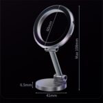 G118 Soporte para teléfono magnético plegable giratorio de 1080 grados, ventosa para salpicadero, soporte para coche, G118 (Silver) - Imagen 8