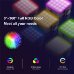 VLOGLITE T64RGB Mini luz de belleza de bolsillo Luz de relleno RGB portátil Luz de relleno de vídeo para cámara de teléfono móvil - Imagen 4