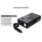 12V a 220V Coche de alta potencia 200W Toma de corriente Cargador de coche Encendedor de cigarrillos Inversor de coche - Imagen 2