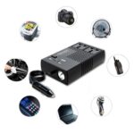 12V a 220V Coche de alta potencia 200W Toma de corriente Cargador de coche Encendedor de cigarrillos Inversor de coche - Imagen 3