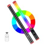 JMARY FM-128RGB Luz de relleno LED de mano Luz de fotografía al aire libre Barra de luz RGB impermeable