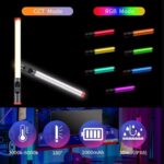 JMARY FM-128RGB Luz de relleno LED de mano Luz de fotografía al aire libre Barra de luz RGB impermeable - Imagen 5