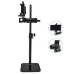 YUNTENG VCT-808 Soporte de clip para teléfono de mesa Micrófono DSLR Cámara Soporte de montaje en escritorio