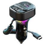 C52 Encendedor de cigarrillos Cargador de coche Transmisor FM Receptor Bluetooth Reproductor de MP3