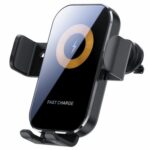 Soporte para cargador de teléfono inalámbrico con sensor táctil para salida de aire de coche X12, X12 (Black)