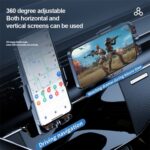 F18 con sensor de infrarrojos Teléfono que carga el cargador inalámbrico del coche del soporte de la aleación de aluminio, F18 (Transparent Silver) - Imagen 3