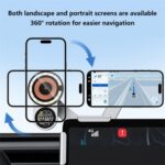 Soporte de navegación para vehículo de nueva energía con carga inalámbrica A8S 15W para Base de pantalla de coche Tesla - Imagen 4