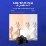 JMARY FM-69RGB Mini luz de vídeo RGB portátil, luz para cámara, lámpara de iluminación para fotografía - Imagen 3