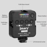 JMARY FM-69RGB Mini luz de vídeo RGB portátil, luz para cámara, lámpara de iluminación para fotografía - Imagen 5