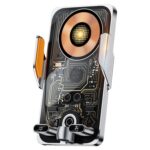 C1 Coche Inalámbrico 66W Cargador Rápido Soporte Para Teléfono Sensor Infrarrojo Estilo Punk, C1 Silver