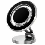 Soporte giratorio para teléfono móvil G168, soporte magnético para teléfono móvil, parabrisas, salpicadero de coche, G168 Silver