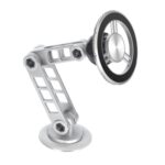 Soporte para teléfono móvil con brazo robótico ajustable G198, soporte magnético para parabrisas de salpicadero de coche, G198 Silver
