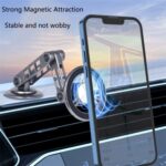 Soporte para teléfono móvil con brazo robótico ajustable G198, soporte magnético para parabrisas de salpicadero de coche, G198 Silver - Imagen 4