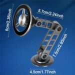 Soporte para teléfono móvil con brazo robótico ajustable G198, soporte magnético para parabrisas de salpicadero de coche, G198 Silver - Imagen 7