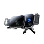 Soporte para teléfono con cargador inalámbrico de 15 W y doble bobina giratoria para ventilación de coche SD01, SD01 Grey, SD01 Black