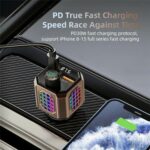 Adaptador de cargador para encendedor de cigarrillos de automóvil C70, aleación de zinc, PD, 30 W, carga rápida - Imagen 3