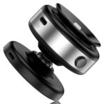X9C Wireless Charging Navigation Stand Car Magnetic Suction Vacuum Phone Holder, X9C (Silver) - Imagen 2