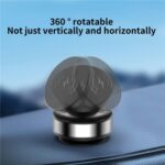 X9C Wireless Charging Navigation Stand Car Magnetic Suction Vacuum Phone Holder, X9C (Silver) - Imagen 5