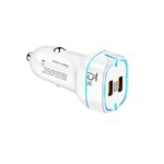 P65 PD45W + PD30W Dual Port Type-C Car Charger for iPhone / iPad Series, P65(White)