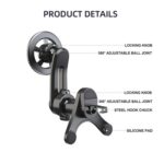 V005 360 Degree Rotatable Air Vent Holder Bracket Compatible With MagSafe Car Phone Mount, V005 (Single Hole) - Imagen 11