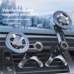 V005 360 Degree Rotatable Air Vent Holder Bracket Compatible With MagSafe Car Phone Mount, V005 (Gear Type) - Imagen 4
