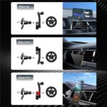 V005 360 Degree Rotatable Air Vent Holder Bracket Compatible With MagSafe Car Phone Mount, V005 (Single Hole) - Imagen 7