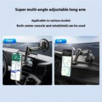 XWJ-JX04 Dashboard Windshield Magnetic Car Mount Suction Cup Base Long Arm Holder, XWJ-JX04 (Single Hole) - Imagen 13