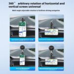 XWJ-JX04 Dashboard Windshield Magnetic Car Mount Suction Cup Base Long Arm Holder, XWJ-JX04 (Single Hole) - Imagen 14