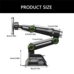 XWJ-JX04 Dashboard Windshield Magnetic Car Mount Suction Cup Base Long Arm Holder, XWJ-JX04 (Single Hole) - Imagen 15