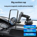 XWJ-JX04 Dashboard Windshield Magnetic Car Mount Suction Cup Base Long Arm Holder, XWJ-JX04 (Single Hole) - Imagen 3