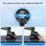 XWJ-JX04 Dashboard Windshield Magnetic Car Mount Suction Cup Base Long Arm Holder, XWJ-JX04 (Single Hole) - Imagen 7