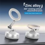 X30 Car Foldable Cell Phone Stand Suction Cup Mount Vacuum Magnetic Car Phone Holder, X30 - Imagen 2